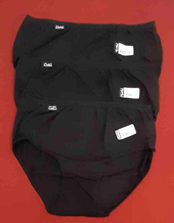 Tutku Kadın Elastan Bato Külot Paket Içeriği 3 Adet  Beden 6(3XL)