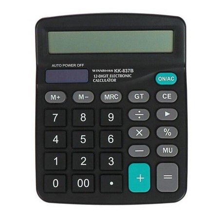 Standart Fonksiyonlu 12 Haneli Geniş LCD Ekran,Pill Masaüstü Hesap Makinesi (5264)
