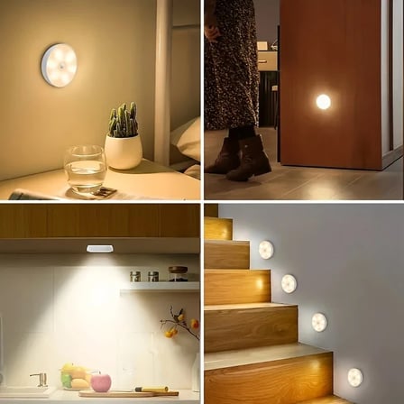 Uzaktan Kumandalı Yapışkanlı 3'lü Led Spot Lamba (5264)