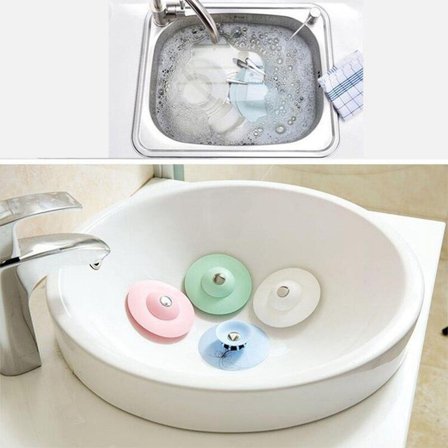 Silikon Malzeme Banyo Mutfak Gider Evye Lavabo İçine Çöp Tıpası Kaydırmaz Süzgeç Çeşitleri Modelleri (5264)