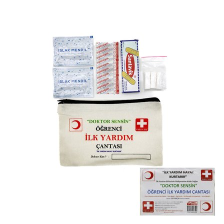 İLK YARDIM 19PCS ÖĞRENCİ ÇANTASI (5264)