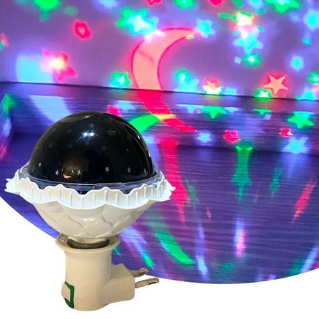 Kristal Gökyüzü Modlu Yıldızlı Hareketli 360 Derece Dönen Kristal Led Ampül (5264)