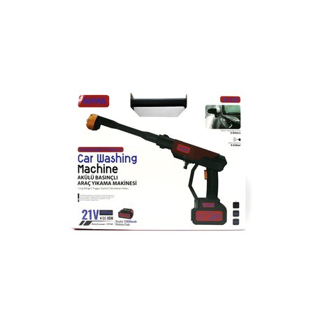 OTO - ARAÇ YIKAMA MAKİNESİ ŞARJLI - YEDEK BATARYALI 135W - 19000 RPM 12000 mAh - 21V 0.62bar A-130 (5264)
