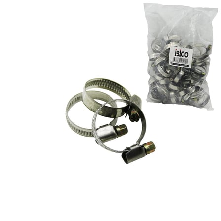 50 ADET 20-32MM METAL HORTUM KELEPÇE TORK AYARLI - AYARLANABİLİR KLİPS (5264)