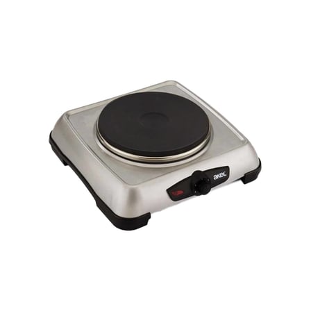 GÜMÜŞ TEK GÖZLÜ MİNİ ELEKTRİKLİ AK 1500W AYARLANABİLİR TERMOSTAT ISITICI YÜZEY = 18CM AP-516 (5264)