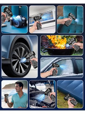 Mega Turbo Üfleyici Elektrikli Şiddetli Fan Hava Kompresör 130.000RPM Mangal Barbekü Fanı (5264)