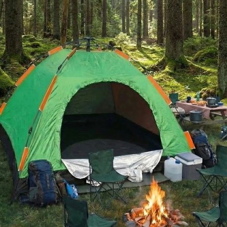 8 Kişilik Otomatik Kurulum Kamp Çadırı – Outdoor , Suya Dayanıklı Hızlı Kurulum Piknik ve Doğa İçin Geniş Aile Çadırı 250x250x165 cm (5264)