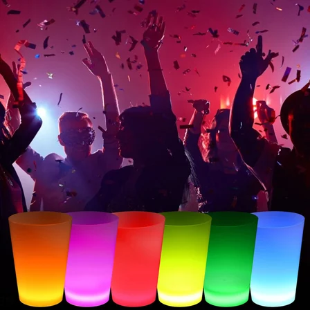 Neon Parti Glow Bardak 1.5 oz Karışık Renk 1 Adet Tekli (5264)