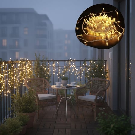 Günışığı Renk 5 Farklı Işık Modlu 10 Metre Eklemeli Dekor Boncuk Model Dekoratif Led (5264)