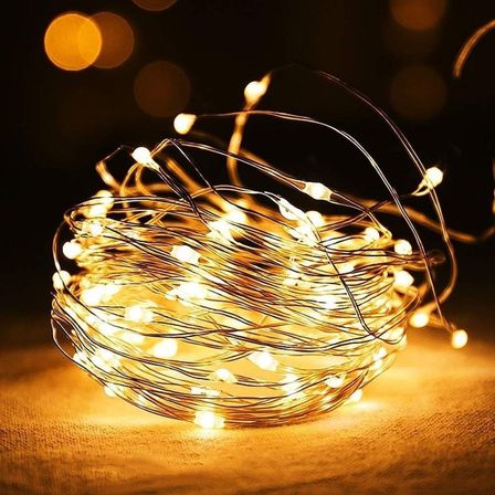 Sarı Peri LED Flaşlı Işık – 3 Metre Dekoratif Oda ve Organizasyon Aydınlatması (5264)