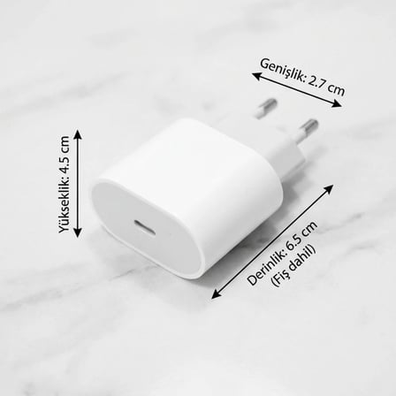20W USB-C Hızlı Şarj Adaptörü – Power Delivery (PD) Destekli Güç Adaptörü, Güvenli Şarj Başlığı (526
