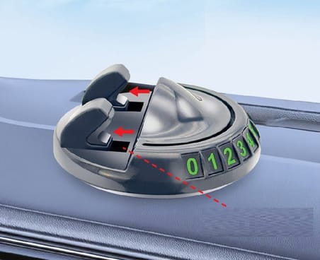 360° Dönebilen Yapışkanlı Numaratörlü Araç Telefon Tutucu (5264)