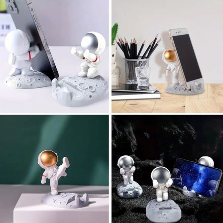 Mini Astronot Model Telefon ve Tablet Tutucu Standı (5264)