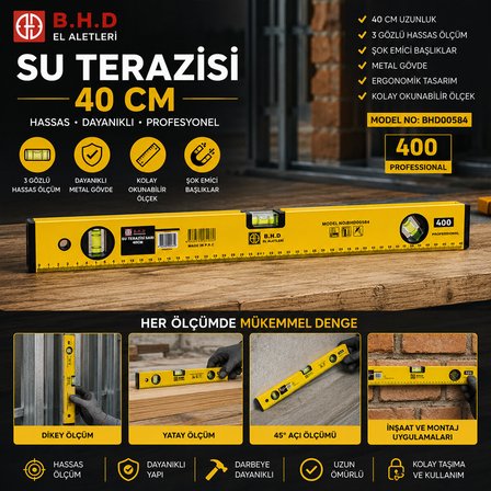 SU TERAZİSİ 40CM SARI (5264)
