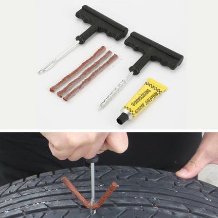 6 Parça Araba Motosiklet Otomobil Bisiklet Lastik Tamir Kiti Araç Bakım Seti (5264)