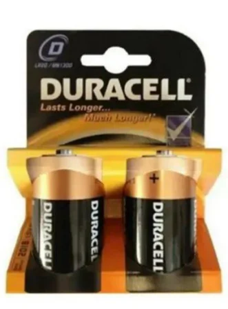 DURACELL LR20 D BÜYÜK  PİL 2Lİ KART (5264)