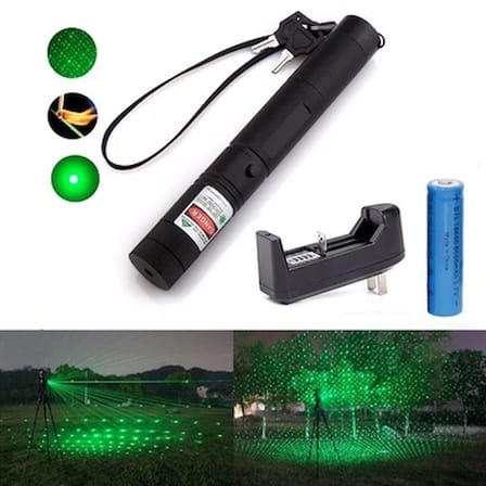 Şarjlı Yeşil Lazer Pointer 100 Mw (5264)