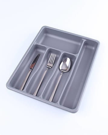 GRİ - 5 BÖLMELİ ÇEKMECE İÇİ KAŞIKLIK 36x29x5cm (5264)