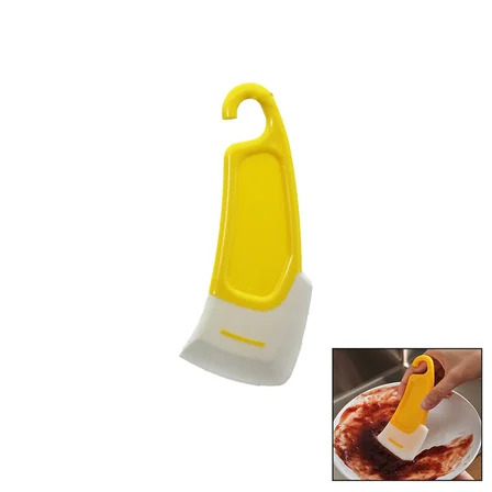 YAĞ - LEKE KAZIYICI MİNİ SİLİKON SPATULA PLASTİK SAPLI - ASKILIKLI (5264)