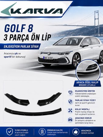 Volkswagen Golf 8 3 Parça Ön Lip