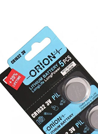 Orion Cr1632 3v Lityum Pil 5'li Paket