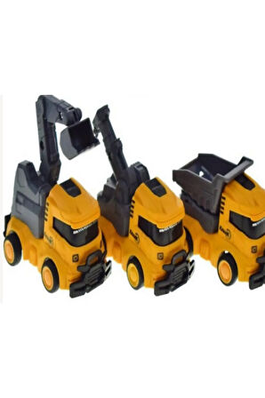 Ctoy Sy713-15g Sürtmeli İnşaat Araçları 12'li