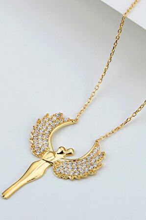 925 Ayar Gold Gümüş Aşk Kolye