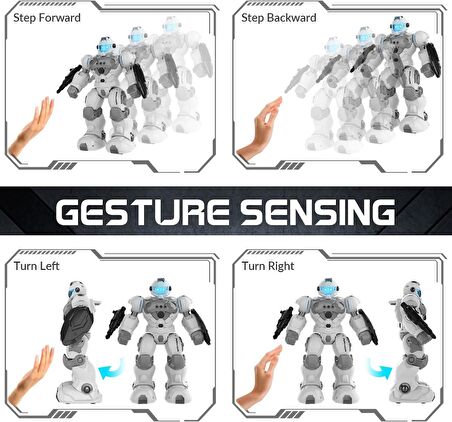 STEMTRON Programlanabilir Uzaktan Kumandalı Robot - Beyaz