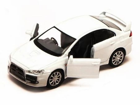 Welly Mitsubishi Lancer Evo x 1/36 Ölçek Welly Diecast Metal Model Araba Oyuncak Araba Çek Bırak