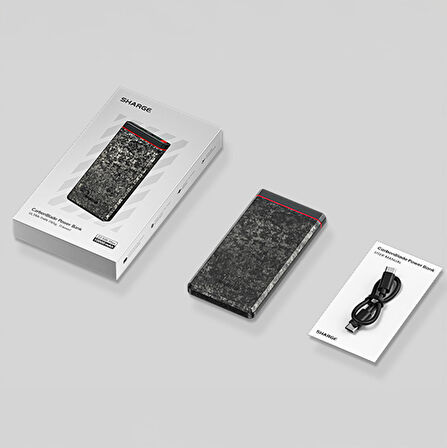 Sharge CarbonBlade 10,000mAh Ultra Hafif PowerBank