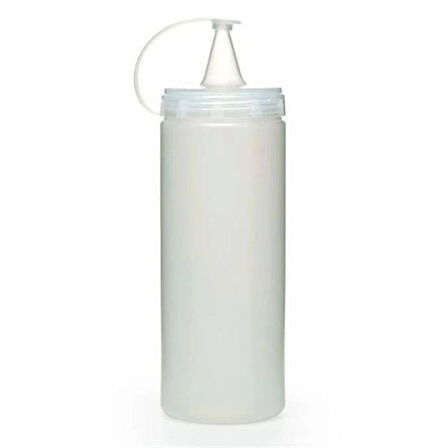 İpek Yıldızı® Şeffaf Kapaklı Sızdırmaz Yağlık Sosluk Şişesi Plastik Yağdanlık 400 ml AP-9028