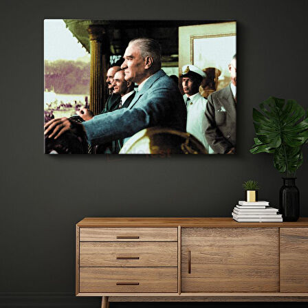 Atatürk ve Liderlik - Devlet Yönetiminde Kanvas Tablo