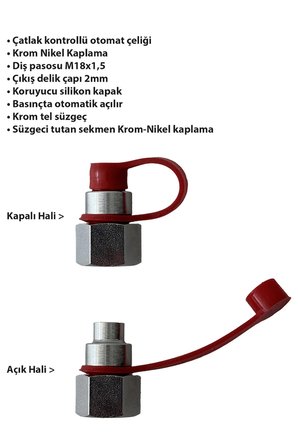 Mutfak Davlumbaz Yangın Söndürme Sistemi Davlumbaz Nozulu Kolay Montaj Yangın Tüpü