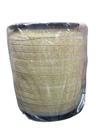 Çamaşır Lastiği Düz 1 cm  1 Metre Gold