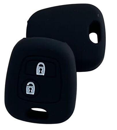 Peugeot 106 Partner Citroen C3 Berlingo Saxo Uyumlu Silikon Kumanda Anahtar Kılıfı Oto Anahtarlık