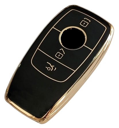 Mercedes B C E Sınıfı C180 C200 Glc Cla Cle Amg Gls Gla Uyumlu Kumanda Anahtar Kılıfı SİYAH GOLD