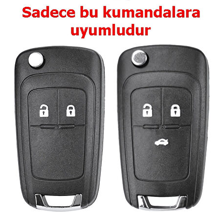 Opel Astra J Insignia Uyumlu Nano Anahtar Kılıfı Kumanda Kılıfı Oto Anahtarlık Beyaz