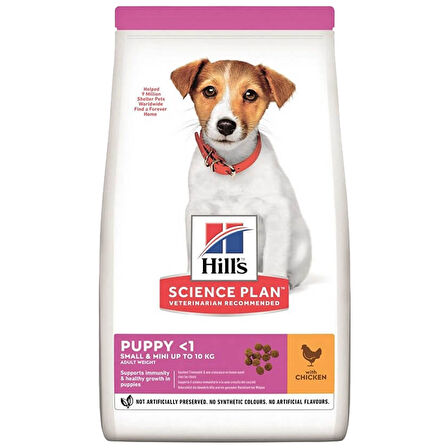 Hill's Science Plan Healthy Development Tavuklu Küçük Irk Yavru Köpek Maması 1,5kg