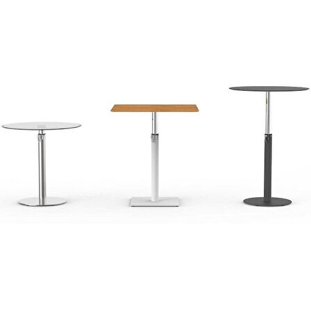 Tablalı Sehpa Ayağı 13.520.E - Yükseklik Ayarlı Manuel Metalik Gri