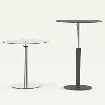 Tablalı Sehpa Ayağı 13.520.E - Yükseklik Ayarlı Manuel Metalik Gri