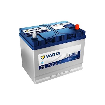 Varta Akü 12V 72 Ah Amper 760A Start-Stop Efb Blue Dynamic N72