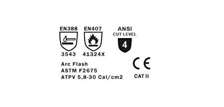 Eureka 13-4Hfr Elektrik Arkından Koruyucu Ark Eldiveni 9 Numara