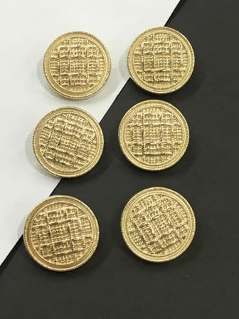 Trençkot ve Blazer ceket düğmesi takımı Hasır model GOLD 5277151012