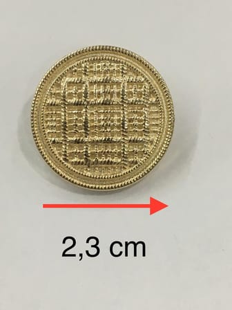 Trençkot ve Blazer ceket düğmesi takımı Hasır model GOLD 5277151012