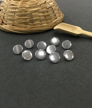 Bluz gömlek düğmesi unisex metal para model GÜMÜŞ 10 lu set 52771510121030