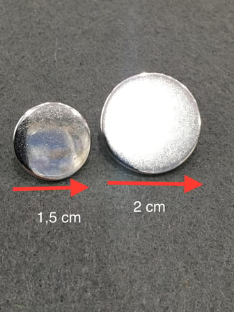 Blazer ceket düğmesi düz metal Para model GÜMÜŞ 52771510121039