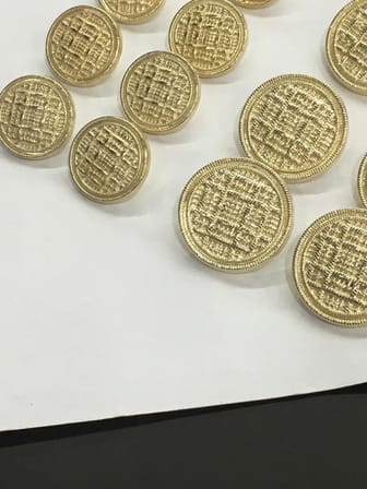 Blazer ceket düğmesi takımı Hasır model GOLD 52771510121047