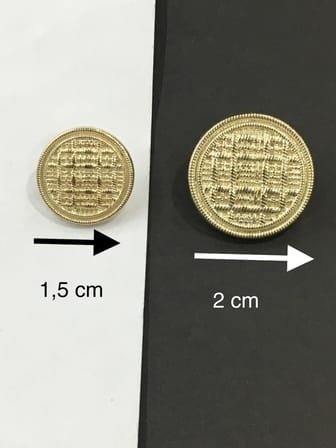 Blazer ceket düğmesi takımı Hasır model GOLD 52771510121047