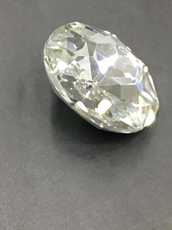 Taşlı düğme/ kristal tek taş düğme 3,5 cm/ 1 adet  5277151012976