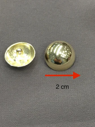 Trençkot ceket düğmesi takımı bombeli Gold 6 lı set 2 cm 5277151013037